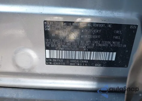 2024 Toyota Rav4 Hybrid Xle from USA, damaged, VIN 4T3RWRFVXRU146590